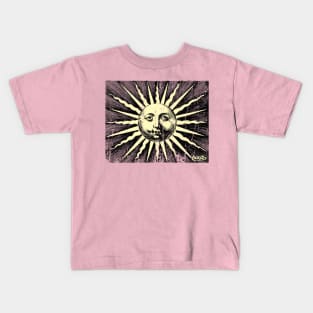 Sun-Yellow-Vintage Kids T-Shirt